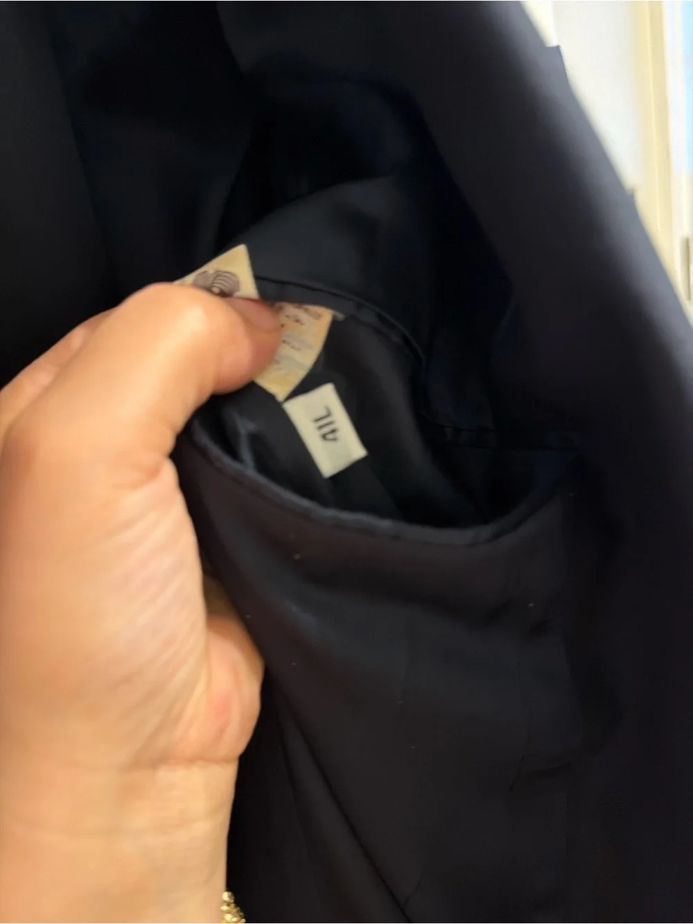 Hart Schaffner Marx Dark Navy Blazer with Gold Buttons